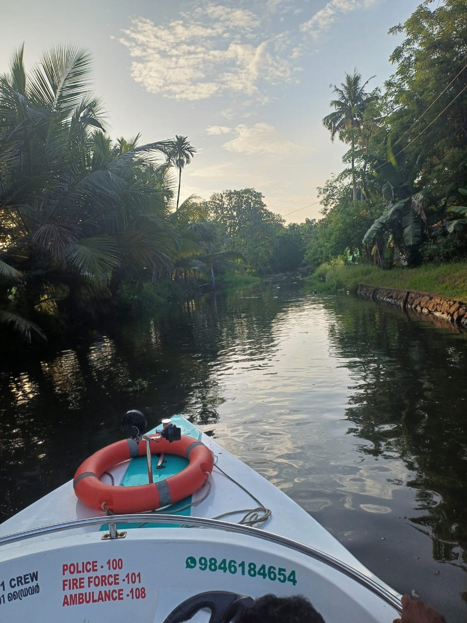 Sunset on Vembanad lake